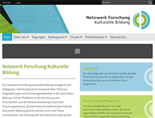 Tablet Screenshot of forschung-kulturelle-bildung.de